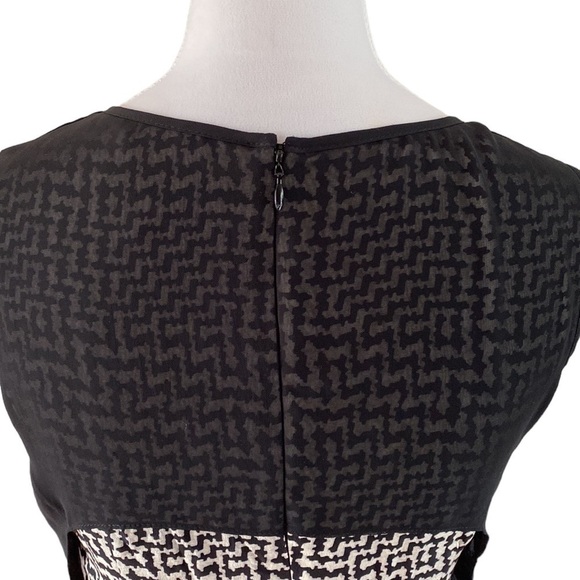 RAG & Bone Black & White Fleet Sleeveless Silk Dress - Picture 6 of 9